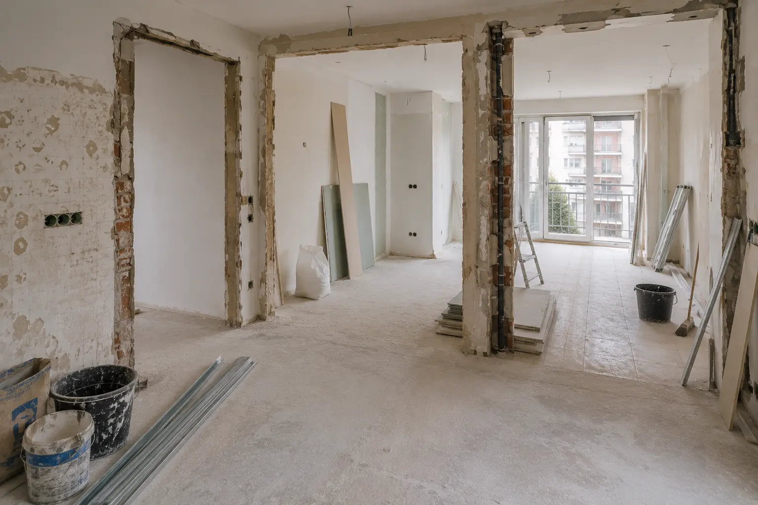 Vivienda reformada con intervención interior coordinada por fases