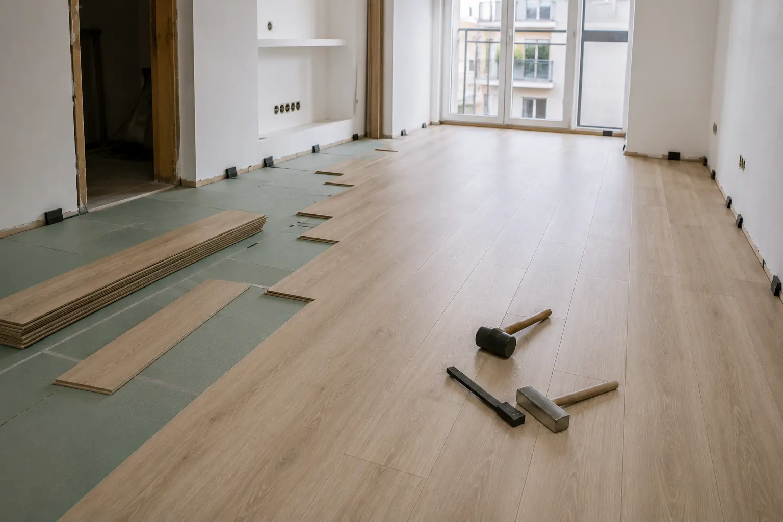 Renovación de suelo PVC en vivienda con imagen actualizada